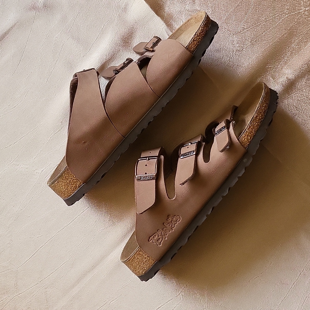 Birki's women's original birkenstock Fussbett NWOB 230 36 35 L/5 strappy sandals - Picture 3 of 7